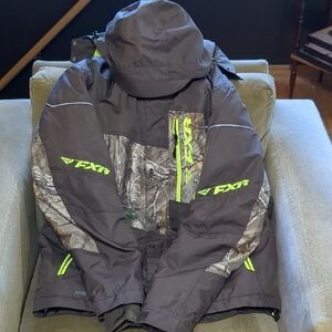 FXR Camouflage and Neon Jacket